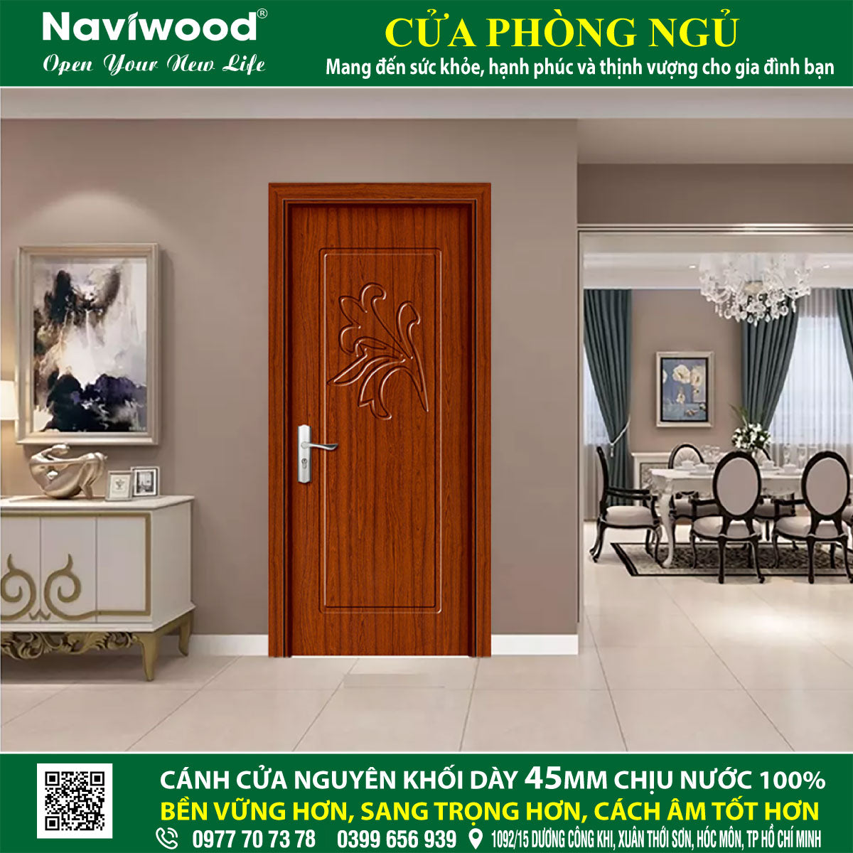 Cửa phòngngủ đẹp NW91