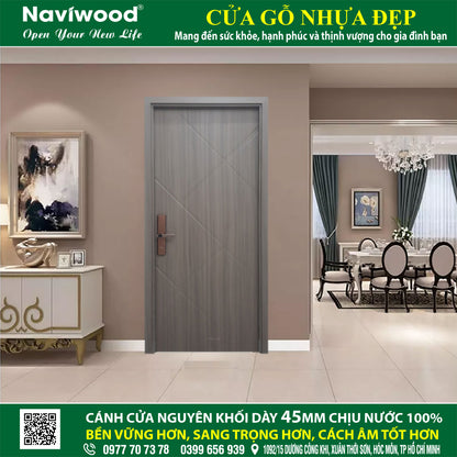 Cửa gỗ nhựa composite mới NW52