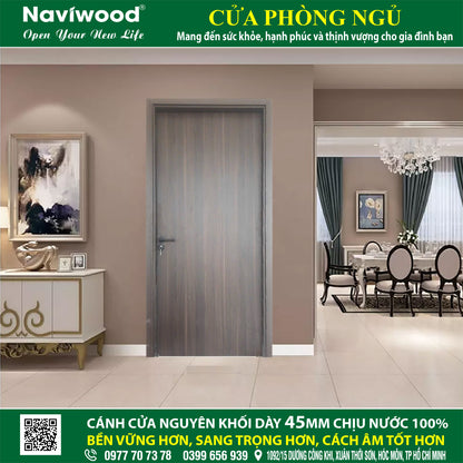 Cửa gỗ nhựa composite tấm phẳng: Cánh cửa hoàn hảo cho không gian hiện đại