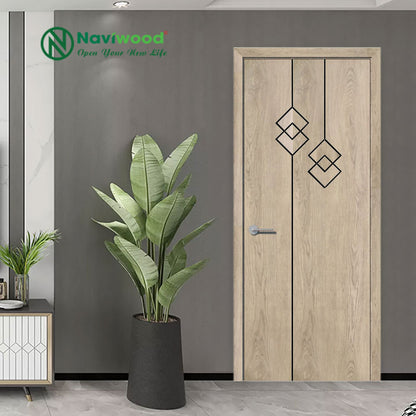 Naviwood NW55 Wood Plastic Composite Bedroom Door - Quiet for a Good Night's Sleep