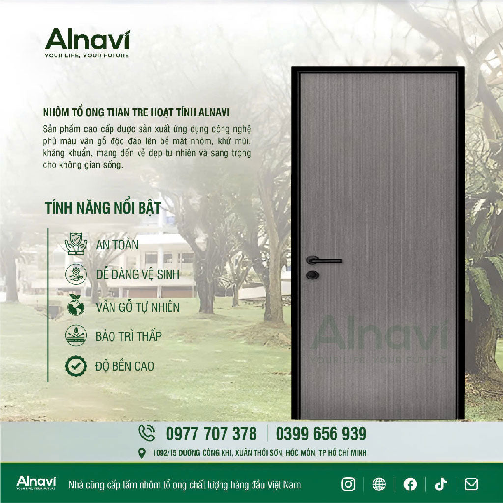 Cửa Nhôm Tổ Ong Alnavi Al03 - Giải pháp cách âm hoàn hảo cho không gian sống của bạn